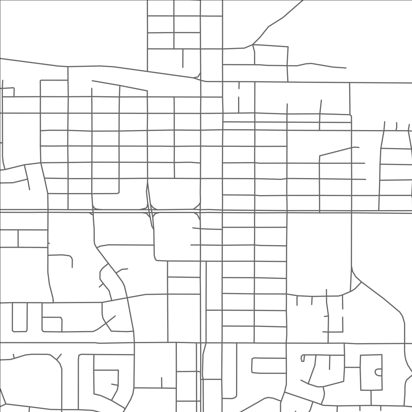 ROAD MAP OF LLOYDMINSTER, CANADA BY MAPBAKES