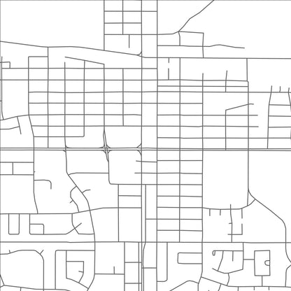 ROAD MAP OF LLOYDMINSTER, CANADA BY MAPBAKES