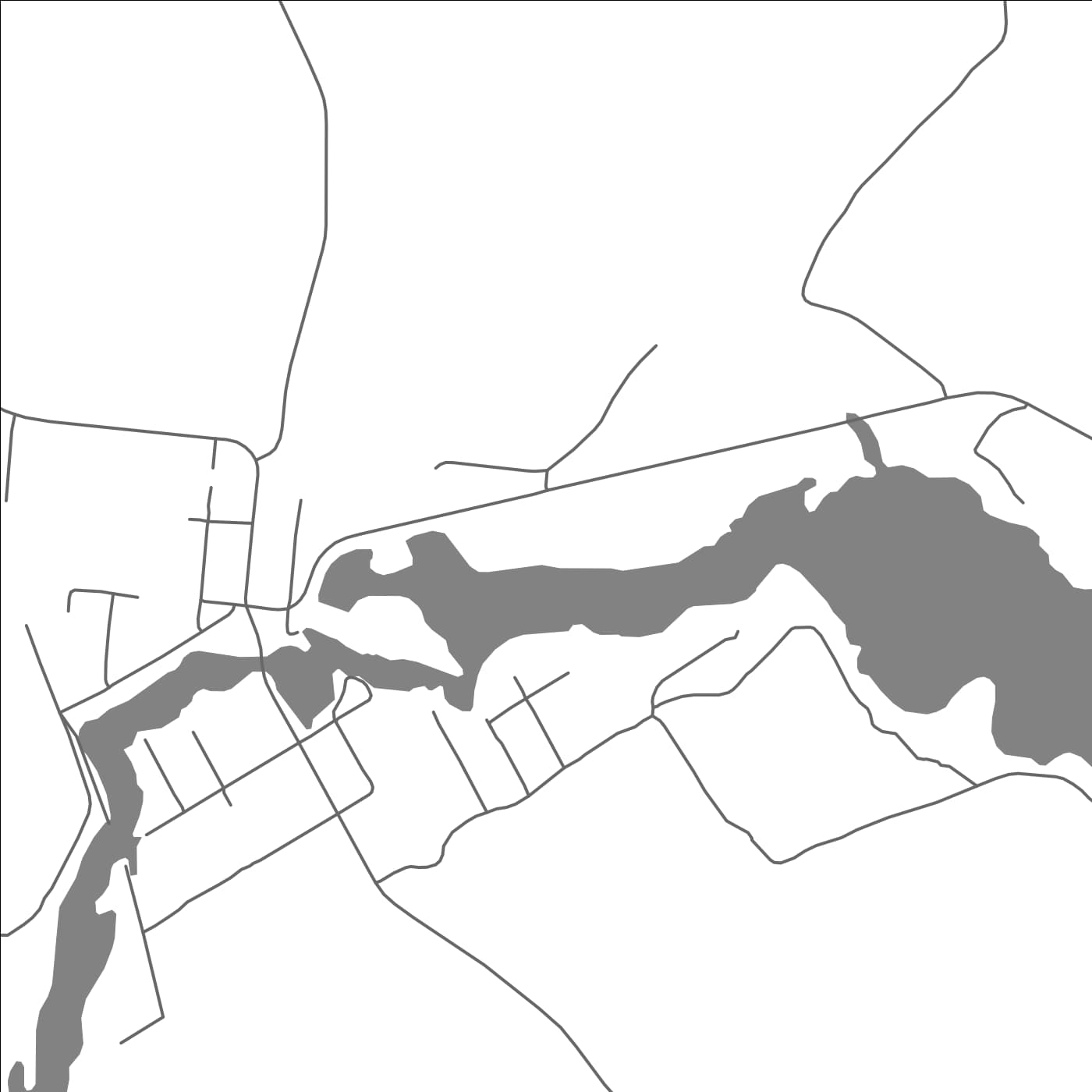 ROAD MAP OF MAGNETAWAN, CANADA BY MAPBAKES