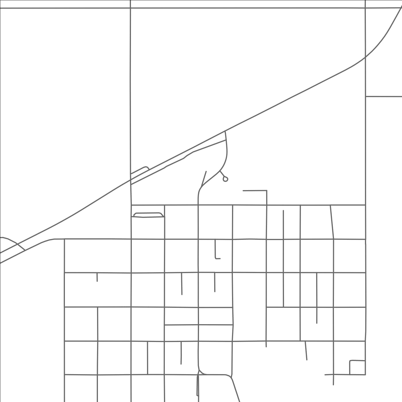 ROAD MAP OF MAGRATH, CANADA BY MAPBAKES