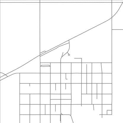 ROAD MAP OF MAGRATH, CANADA BY MAPBAKES