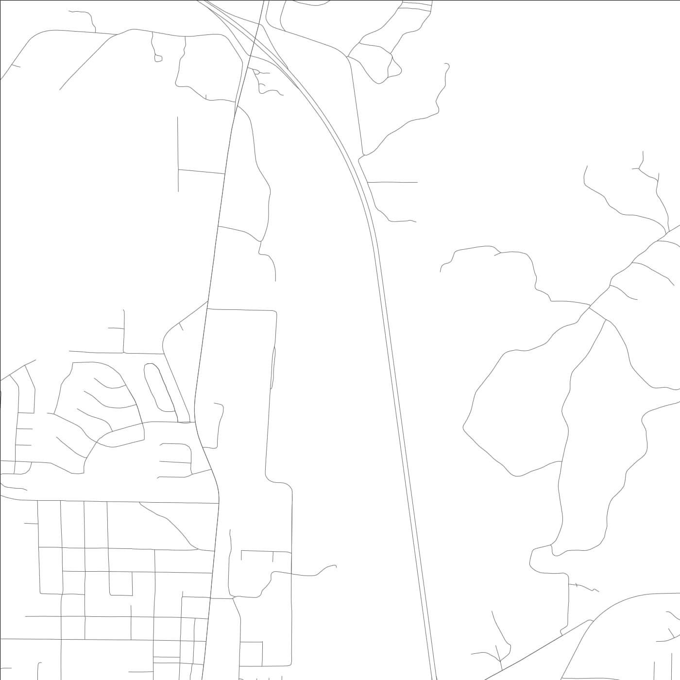 ROAD MAP OF CALERA, ALABAMA BY MAPBAKES