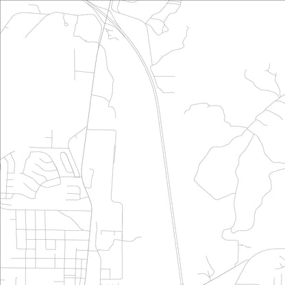 ROAD MAP OF CALERA, ALABAMA BY MAPBAKES