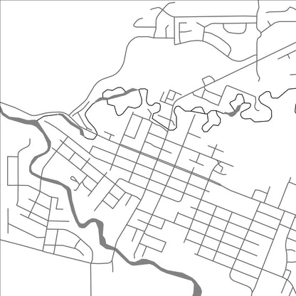 ROAD MAP OF MERRITT, CANADA BY MAPBAKES