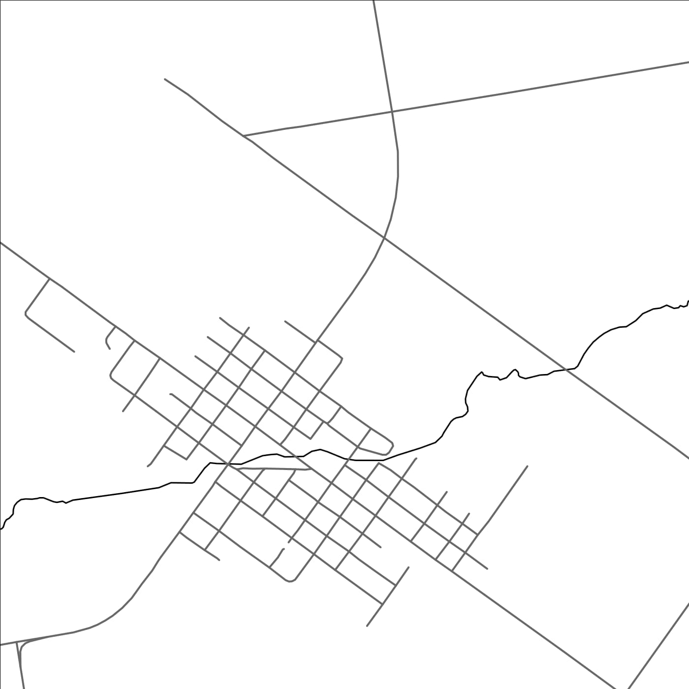 ROAD MAP OF MINTO, CANADA BY MAPBAKES