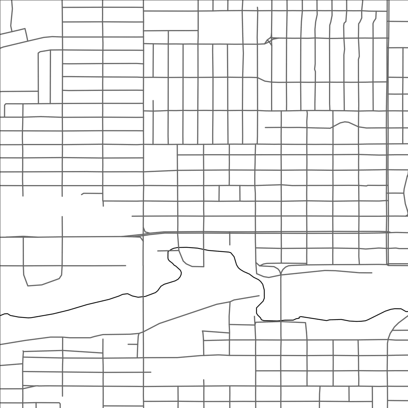 ROAD MAP OF MOOSE JAW, CANADA BY MAPBAKES