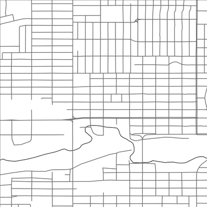 ROAD MAP OF MOOSE JAW, CANADA BY MAPBAKES