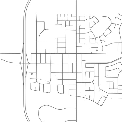 ROAD MAP OF MORINVILLE, CANADA BY MAPBAKES