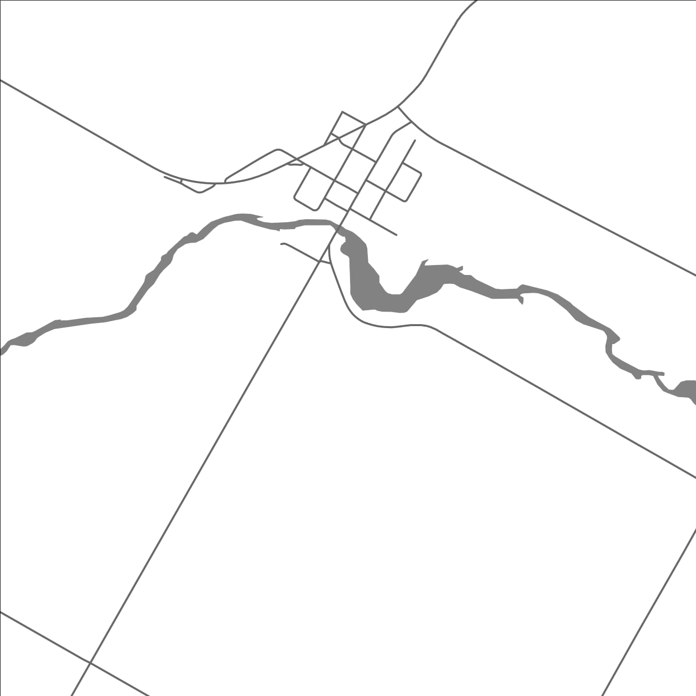 ROAD MAP OF MORRIS TURNBERRY, CANADA BY MAPBAKES