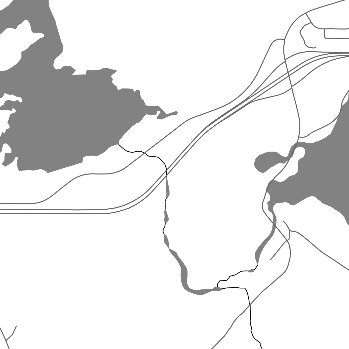 ROAD MAP OF MUSQUASH, CANADA BY MAPBAKES