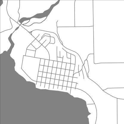 ROAD MAP OF NAKUSP, CANADA BY MAPBAKES