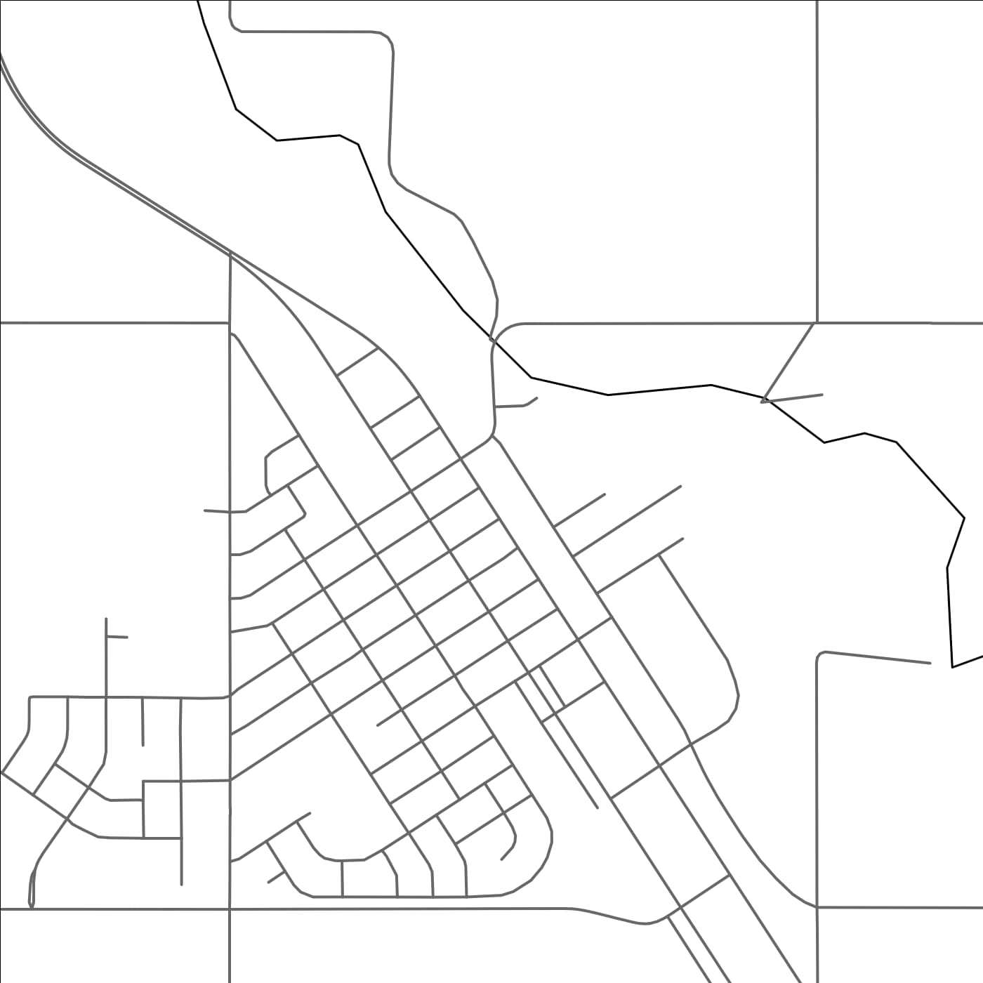 ROAD MAP OF NANTON, CANADA BY MAPBAKES