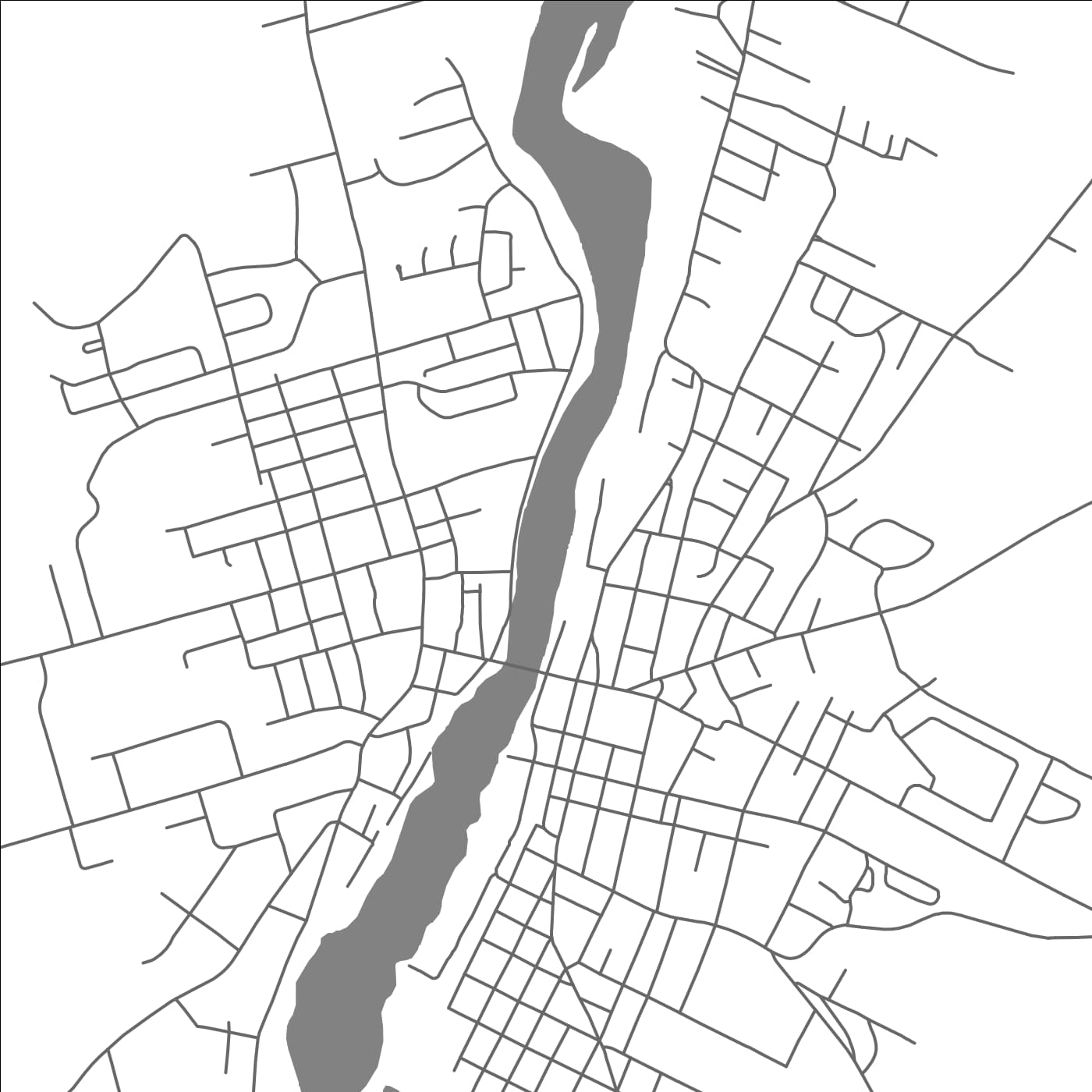 ROAD MAP OF NEW GLASGOW, CANADA BY MAPBAKES