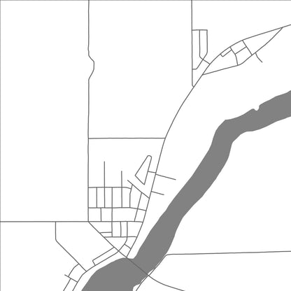 ROAD MAP OF NOTRE DAME DU NORD, CANADA BY MAPBAKES