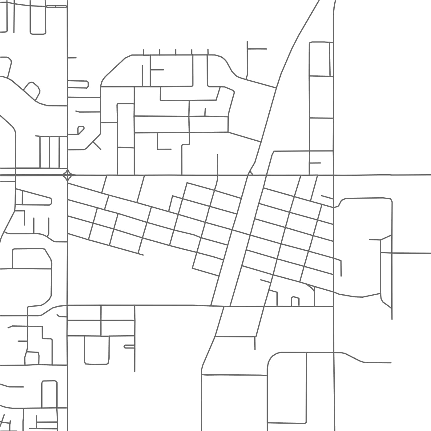 ROAD MAP OF OLDS, CANADA BY MAPBAKES