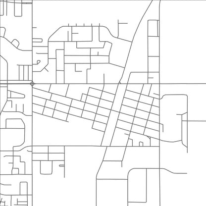 ROAD MAP OF OLDS, CANADA BY MAPBAKES