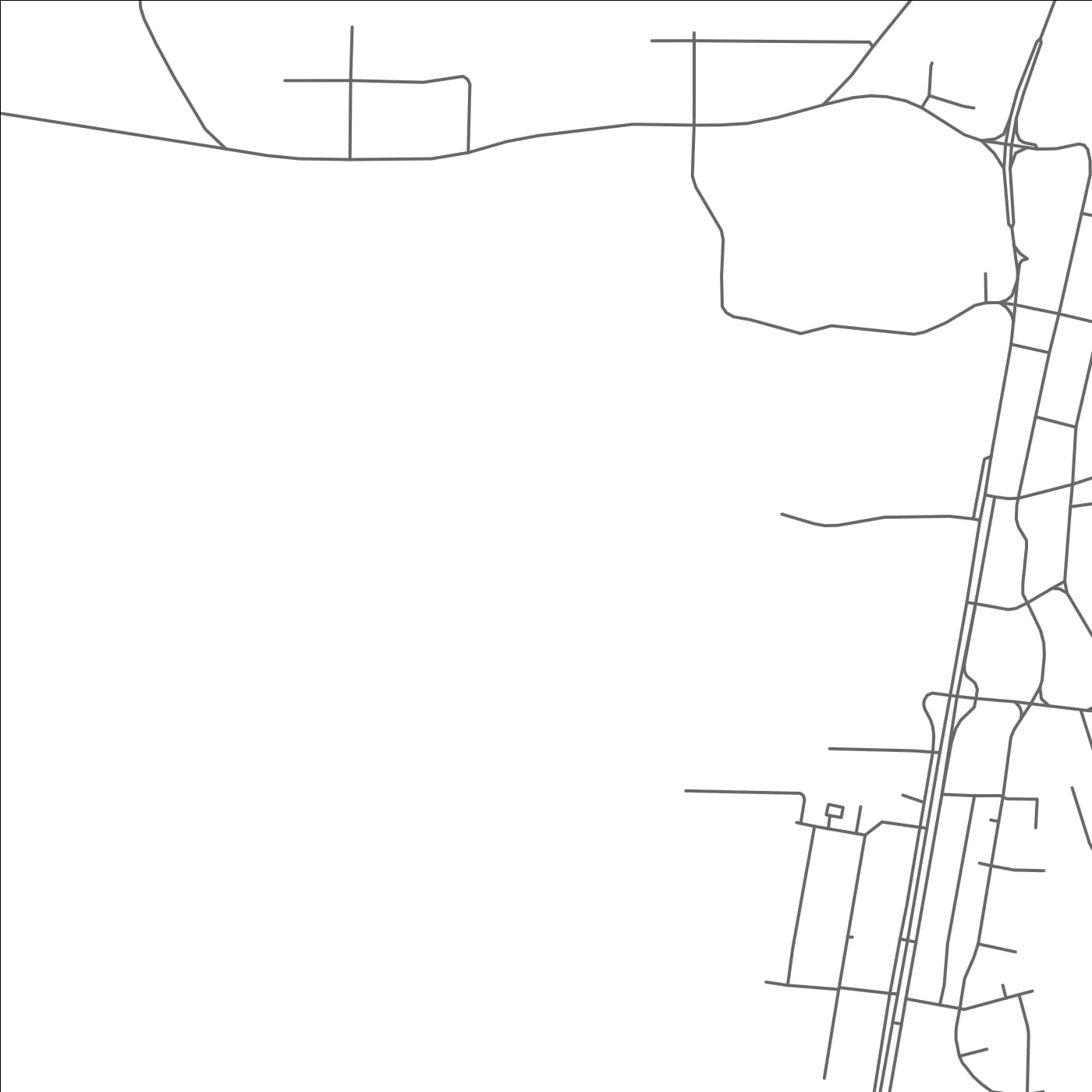 ROAD MAP OF ONE HUNDRED MILE HOUSE, CANADA BY MAPBAKES