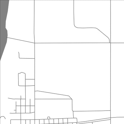 ROAD MAP OF OUTLOOK, CANADA BY MAPBAKES