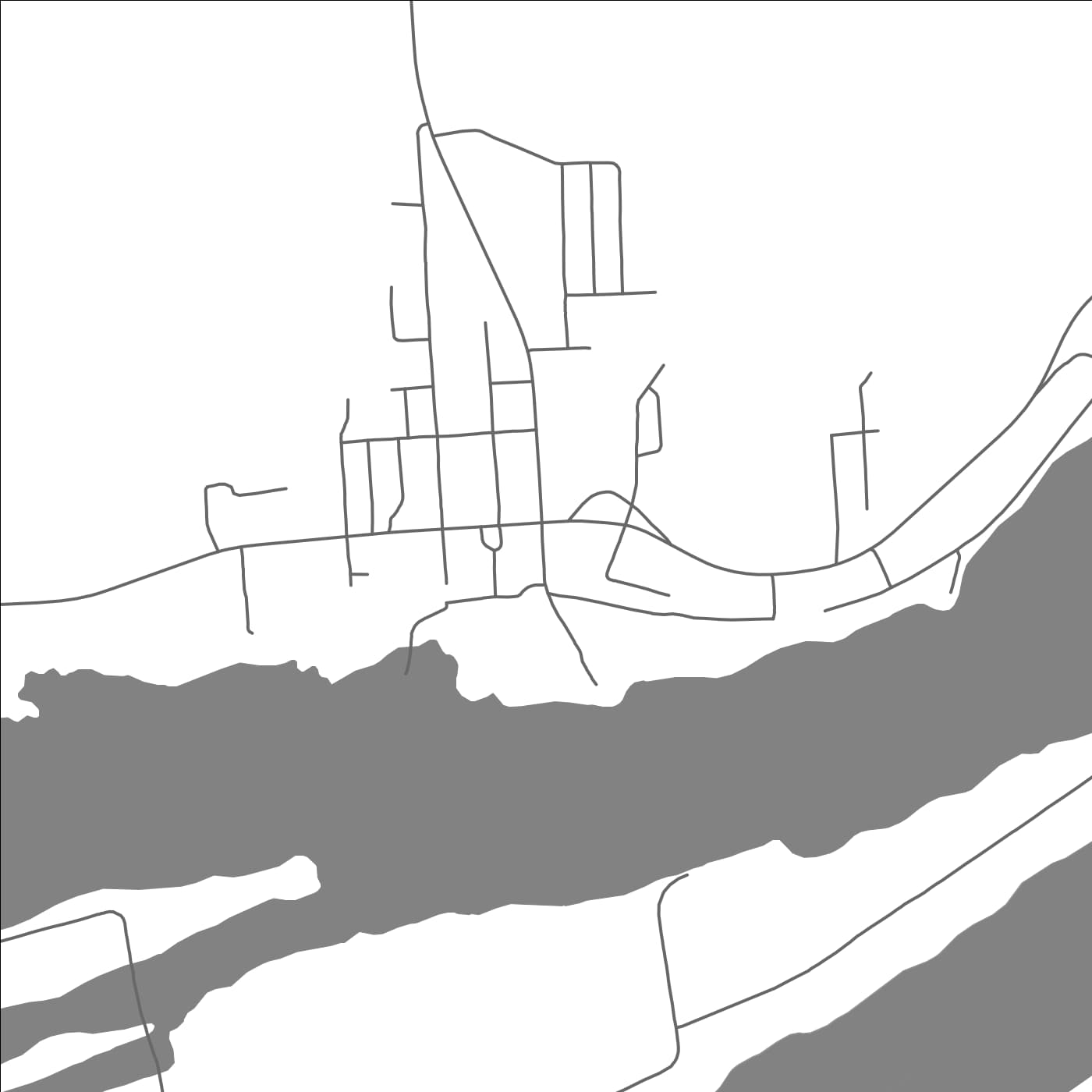 ROAD MAP OF PAPINEAUVILLE, CANADA BY MAPBAKES