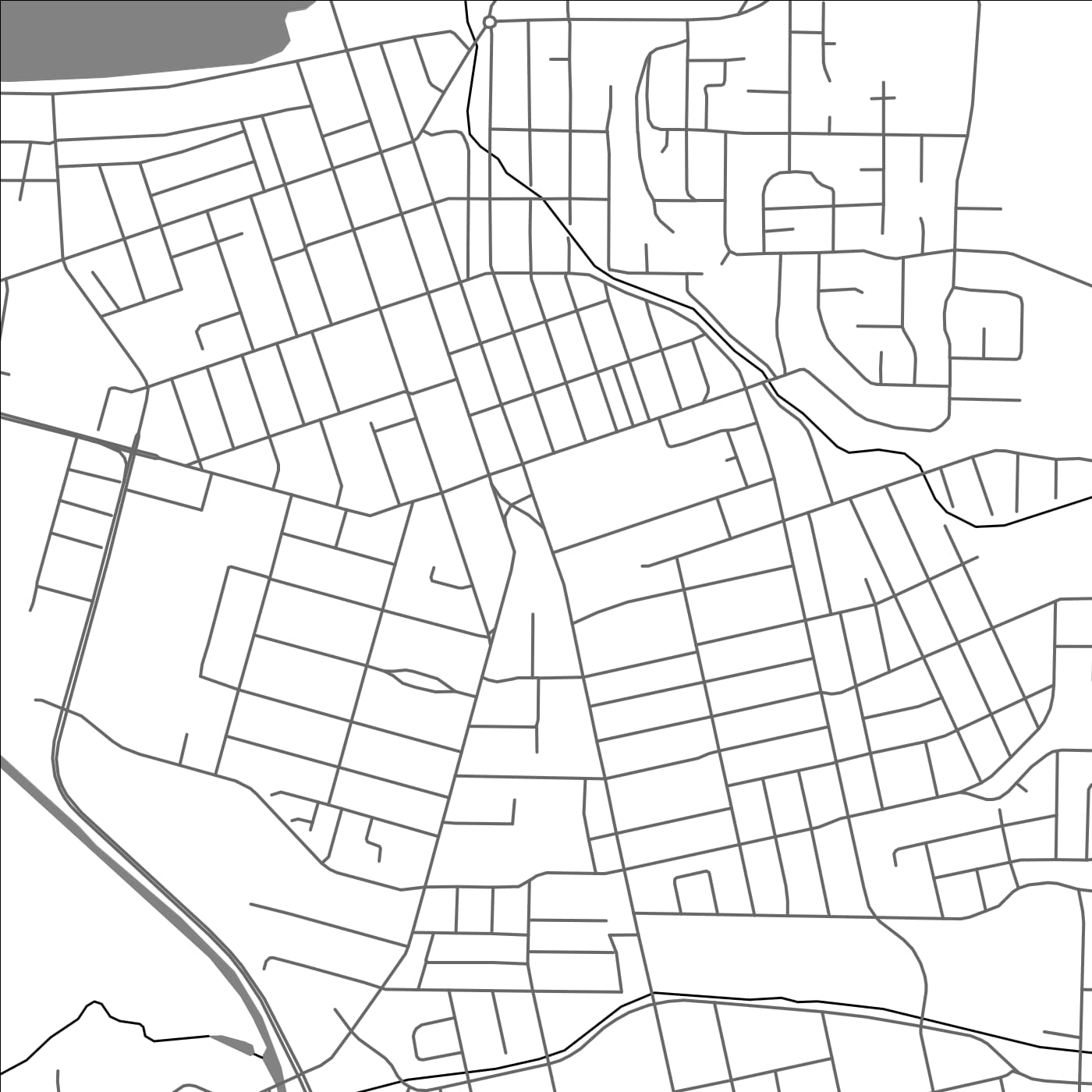 ROAD MAP OF PENTICTON, CANADA BY MAPBAKES