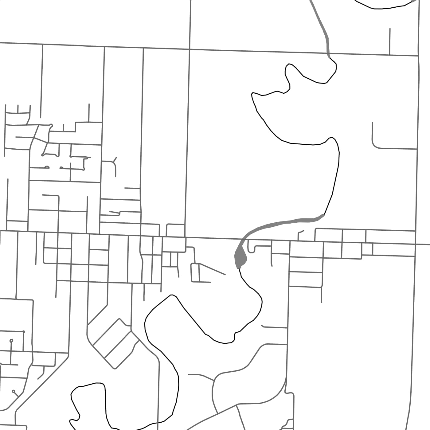 ROAD MAP OF PETROLIA, CANADA BY MAPBAKES