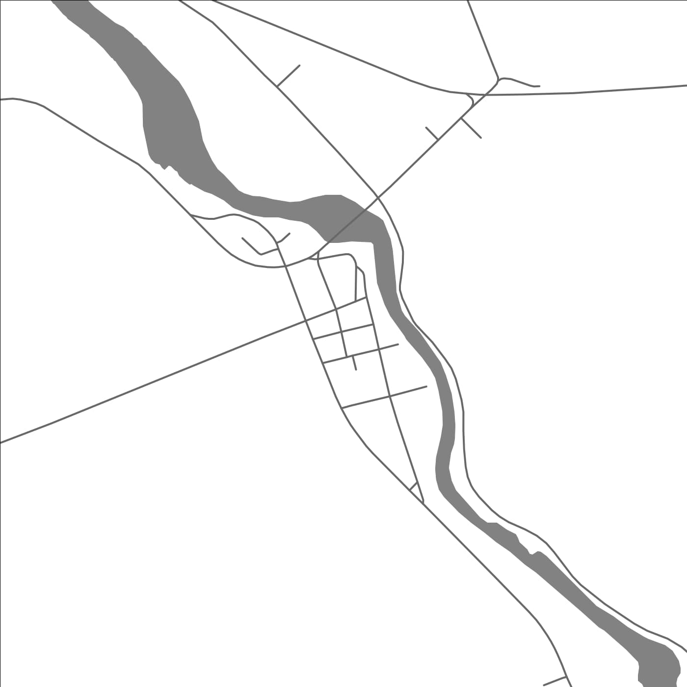 ROAD MAP OF PLANTAGENET, CANADA BY MAPBAKES