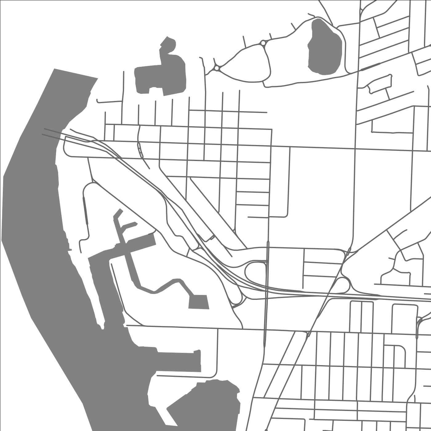 ROAD MAP OF POINT EDWARD, CANADA BY MAPBAKES