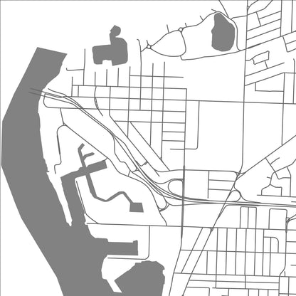 ROAD MAP OF POINT EDWARD, CANADA BY MAPBAKES