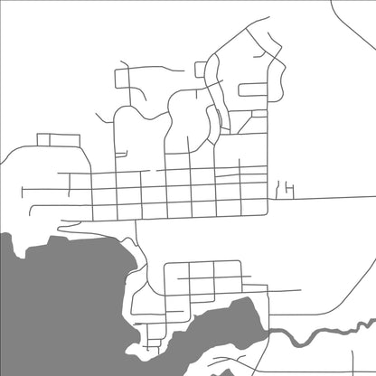 ROAD MAP OF SIOUX LOOKOUT, CANADA BY MAPBAKES