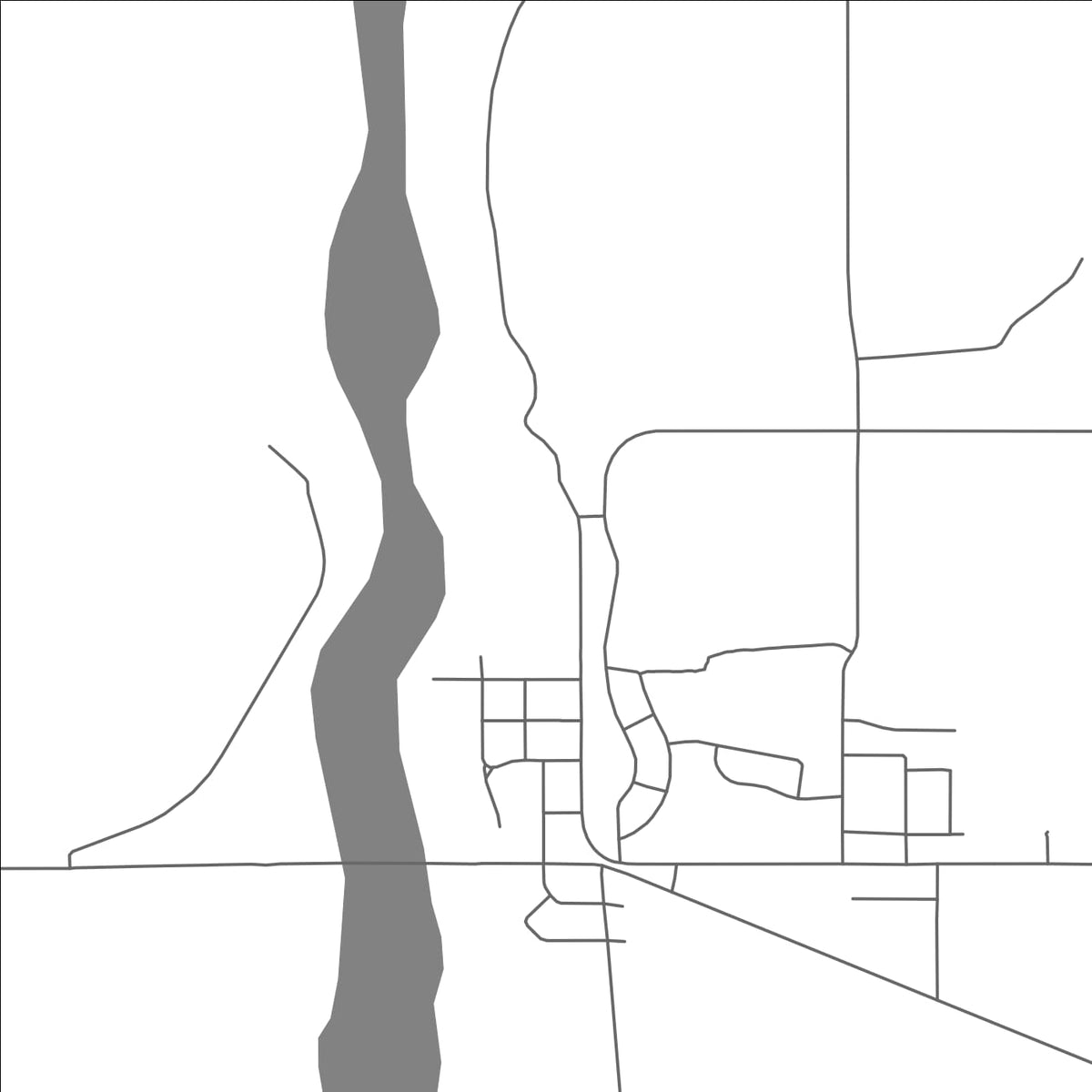 ROAD MAP OF SMOOTH ROCK FALLS, CANADA BY MAPBAKES