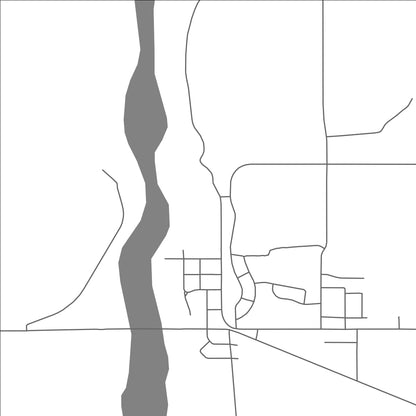 ROAD MAP OF SMOOTH ROCK FALLS, CANADA BY MAPBAKES