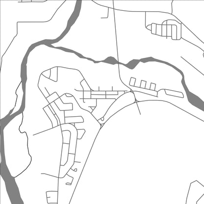 ROAD MAP OF SPARWOOD, CANADA BY MAPBAKES
