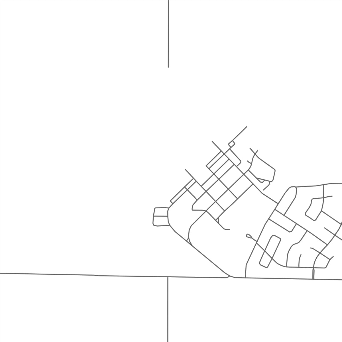ROAD MAP OF SPRINGBROOK, CANADA BY MAPBAKES