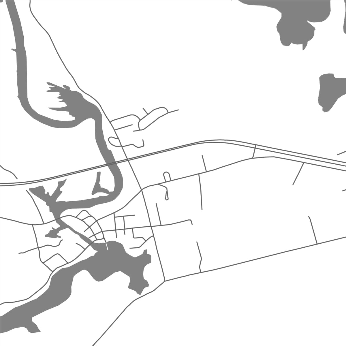 ROAD MAP OF ST GEORGE, CANADA BY MAPBAKES