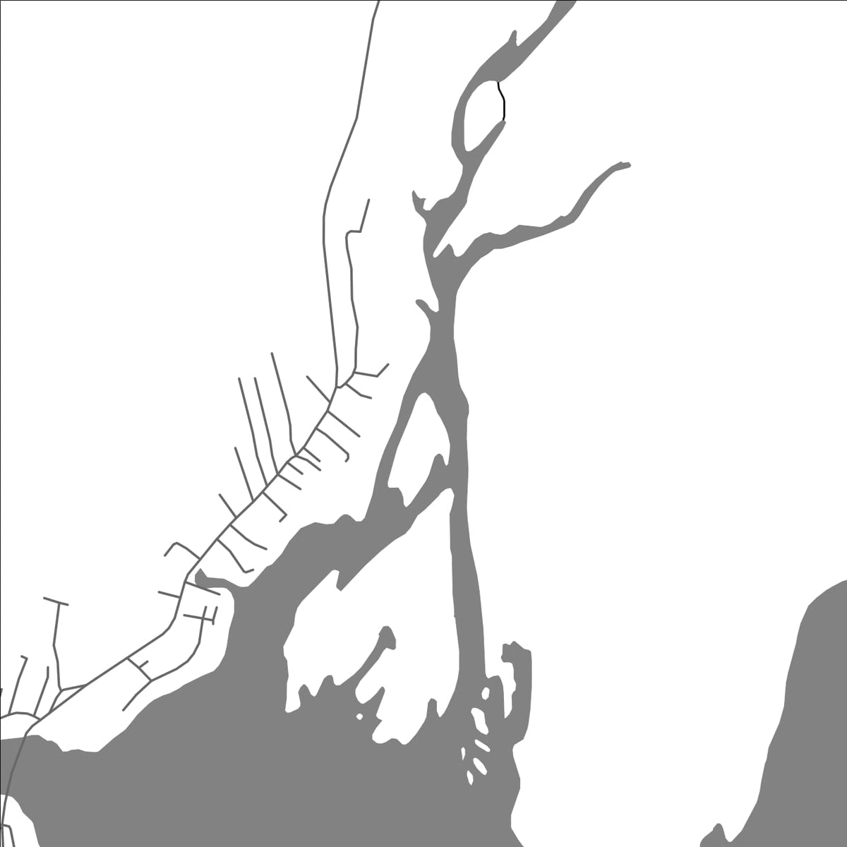 ROAD MAP OF STEPHENVILLE CROSSING, CANADA BY MAPBAKES