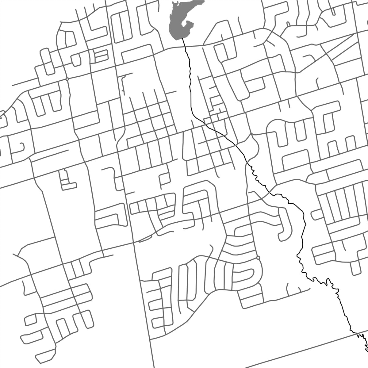 ROAD MAP OF STOUFFVILLE, CANADA BY MAPBAKES