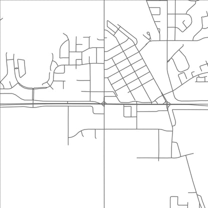 ROAD MAP OF STRATHMORE, CANADA BY MAPBAKES
