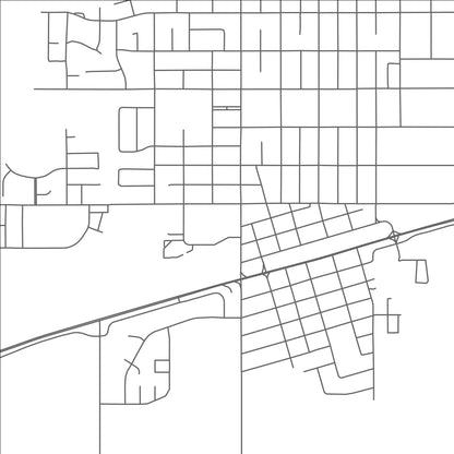 ROAD MAP OF TABER, CANADA BY MAPBAKES