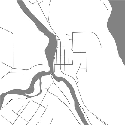 ROAD MAP OF TELKWA, CANADA BY MAPBAKES