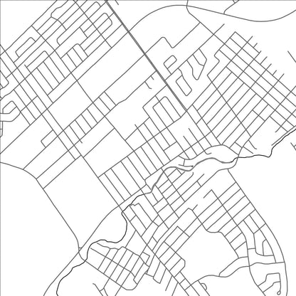 ROAD MAP OF THETFORD MINES, CANADA BY MAPBAKES