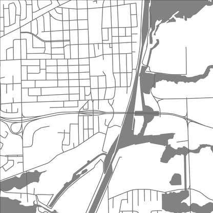 ROAD MAP OF THOROLD, CANADA BY MAPBAKES
