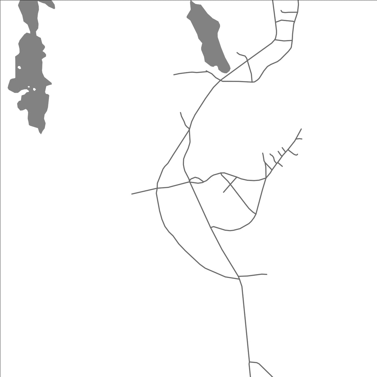 ROAD MAP OF TRINITY BAY NORTH, CANADA BY MAPBAKES
