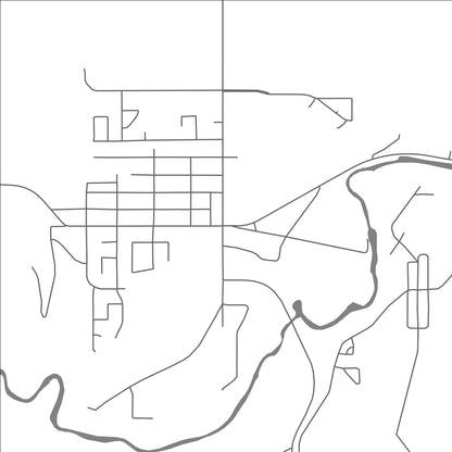 ROAD MAP OF TURNER VALLEY, CANADA BY MAPBAKES