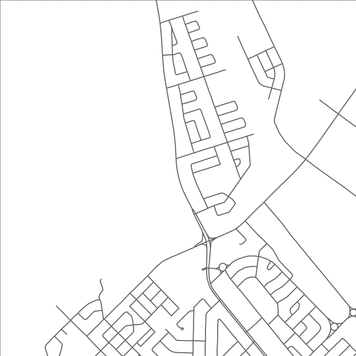 ROAD MAP OF UASHAT, CANADA BY MAPBAKES
