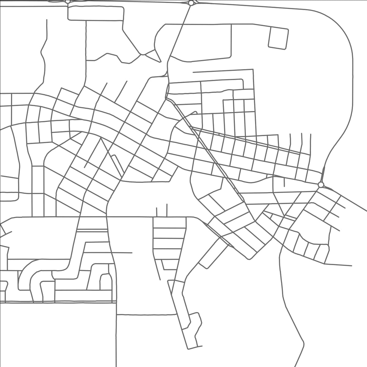 ROAD MAP OF VAL D OR, CANADA BY MAPBAKES