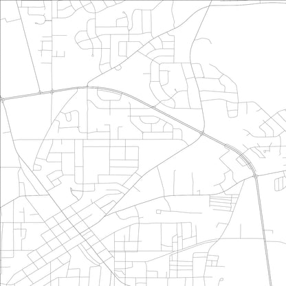 ROAD MAP OF ENTERPRISE, ALABAMA BY MAPBAKES