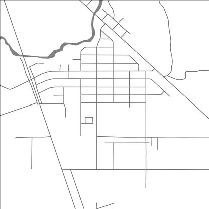 ROAD MAP OF VALEMOUNT, CANADA BY MAPBAKES
