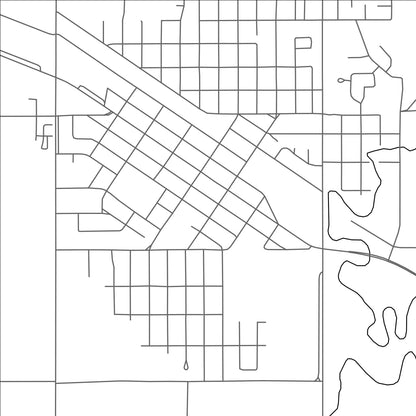 ROAD MAP OF VEGREVILLE, CANADA BY MAPBAKES