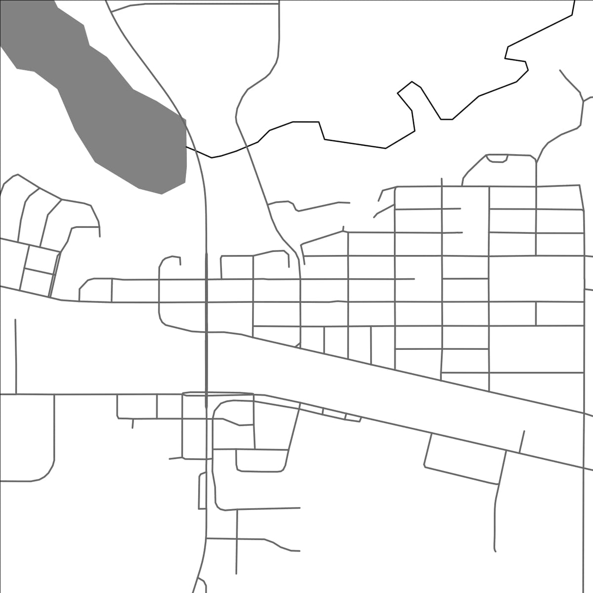 ROAD MAP OF VERMILION, CANADA BY MAPBAKES