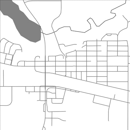 ROAD MAP OF VERMILION, CANADA BY MAPBAKES